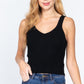 Sleeveless V-neck Sweater Top