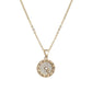 Crystal Clock Round Necklace