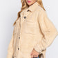 Long Slv Flap Pocket Oversize Jacket