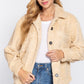 Long Slv Flap Pocket Oversize Jacket