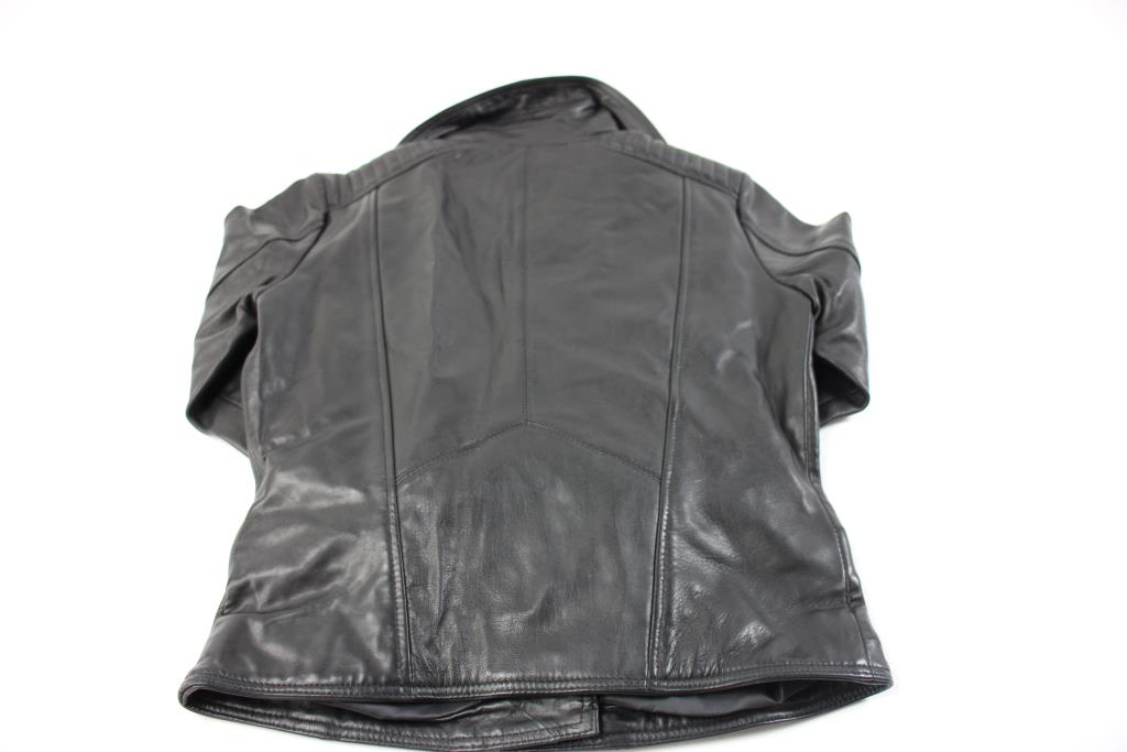 Barney's Original Belinda Real Leather Jacket in Black XS