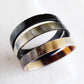 Tron Buffalo Horn Minimalist Bangle Bracelet (3pcs)