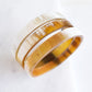 Tron Buffalo Horn Minimalist Bangle Bracelet (3pcs)