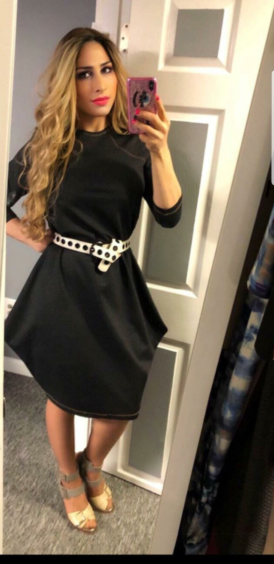 Leather Grommet Belt